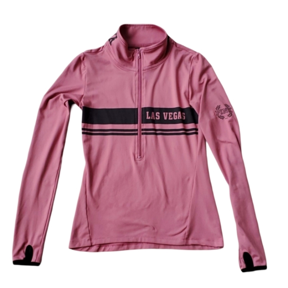 Victoria’s Secret Pink Ultimate Track Jacket 1/2 Zip Sweatshirt Size SMALL